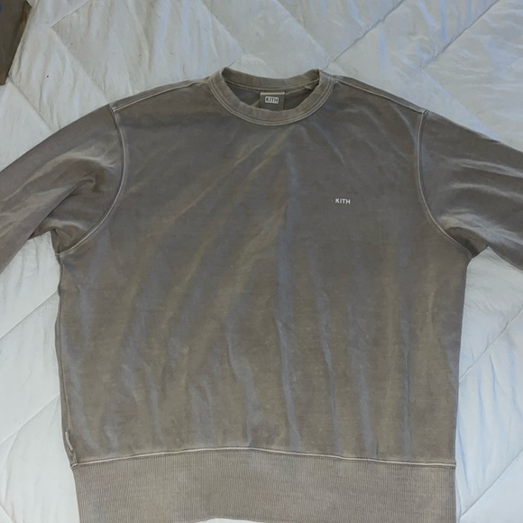 Kith Sweaters - Kith beige/taupe crewneck sweatshirt - size Large